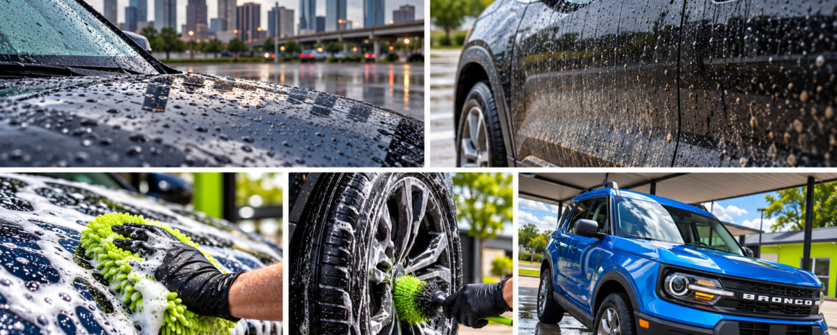 Car wash and rainy weather vehicle care in Houston at Brio Hand Car Wash and Detail