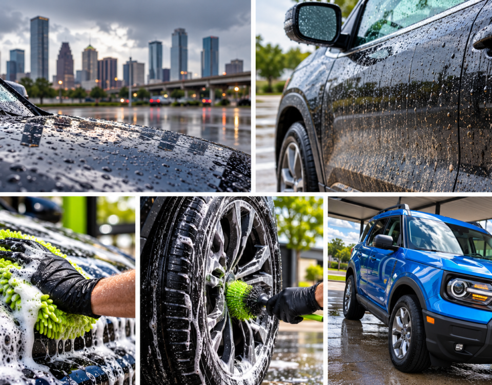 Car wash and rainy weather vehicle care in Houston at Brio Hand Car Wash and Detail