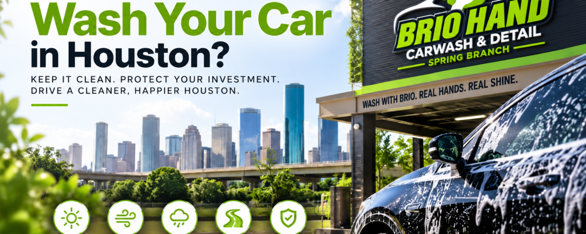 How often should you wash your car in Houston - Brio Hand Car Wash & Detail Spring Branch