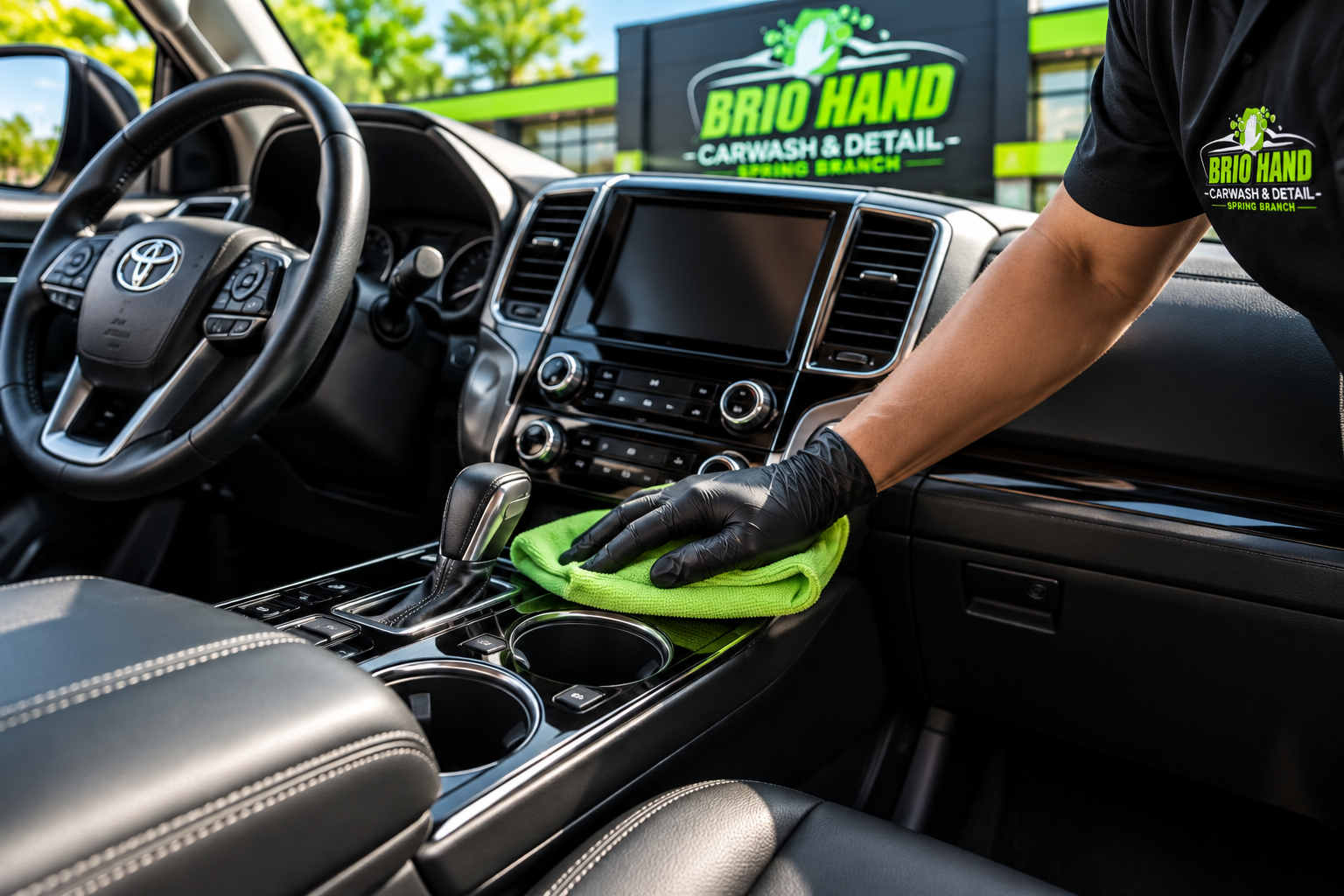 Car interior cleaning and detailing in Spring Branch Houston at Brio